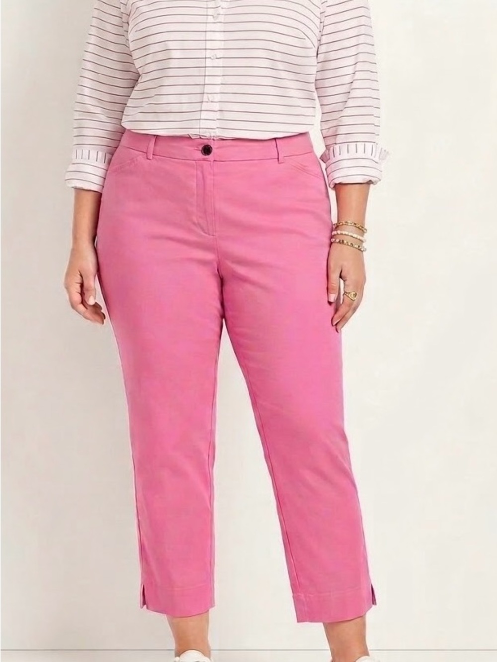 Talbots The Perfect Crop Pants – Size 18 – Bright Pink Like New